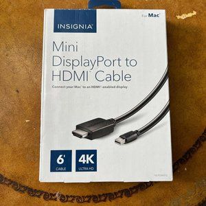 New sealed Insignia Mini DisplayPort to hdmi cable 6’ | 4k ultra HD